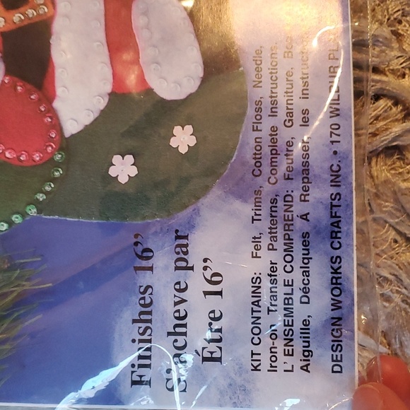 DIY Felt stocking kit for Christmas stocking - Picture 2 of 6